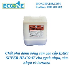 Chất phủ đánh bóng sàn cao cấp EAR3 SUPER HI-COAT cho gạch nhựa, sàn nhựa và terrazzo